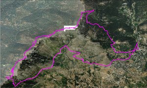 Ortofoto de la ruta